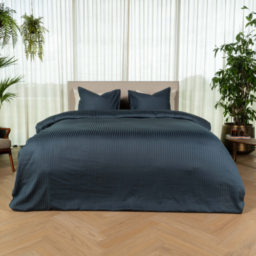 Kayori Elin Dekbedovertrek Katoensatijn 200x200/220 Denim