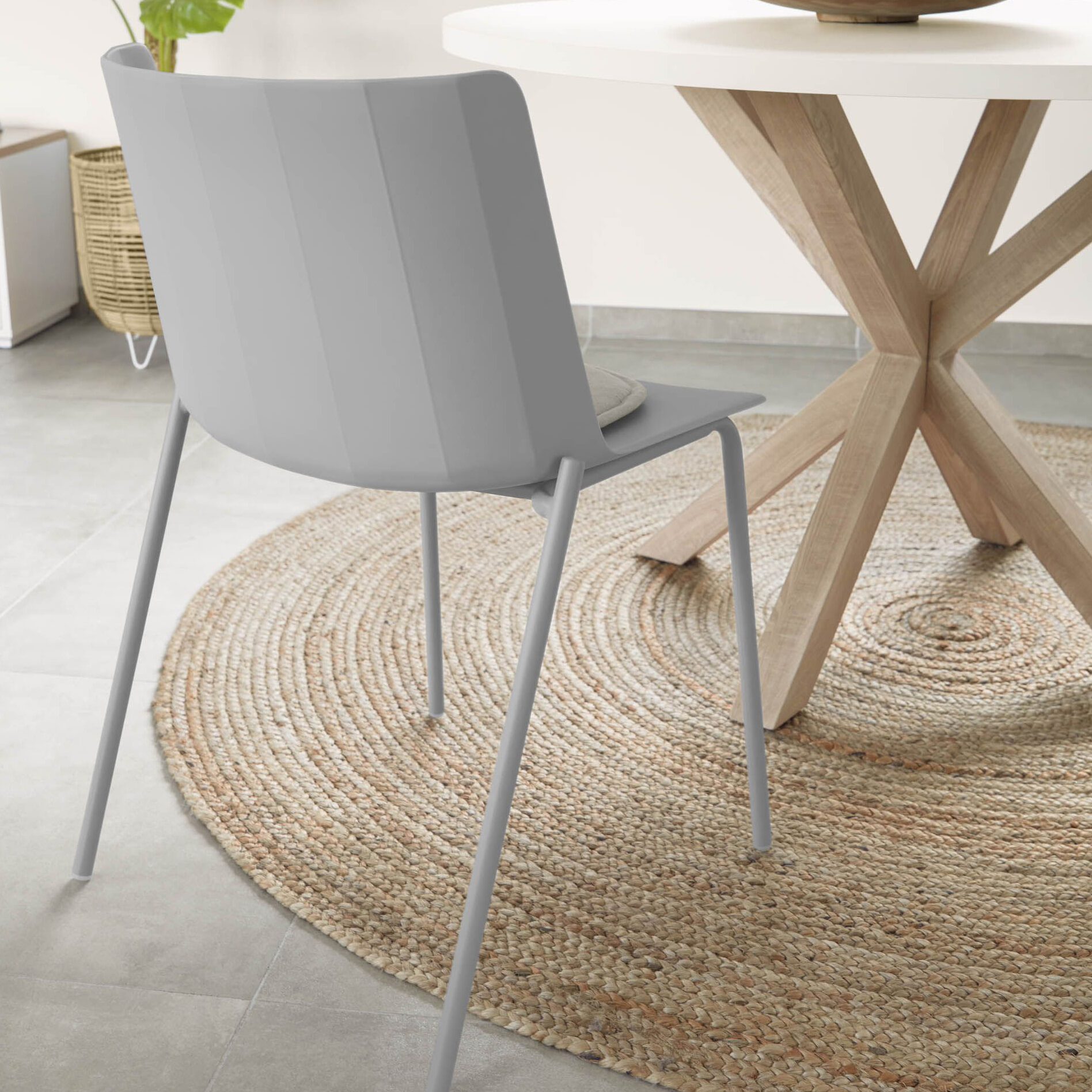 Kave Home Vloerkleed Doc 200 x 200cm - Naturel - Rond