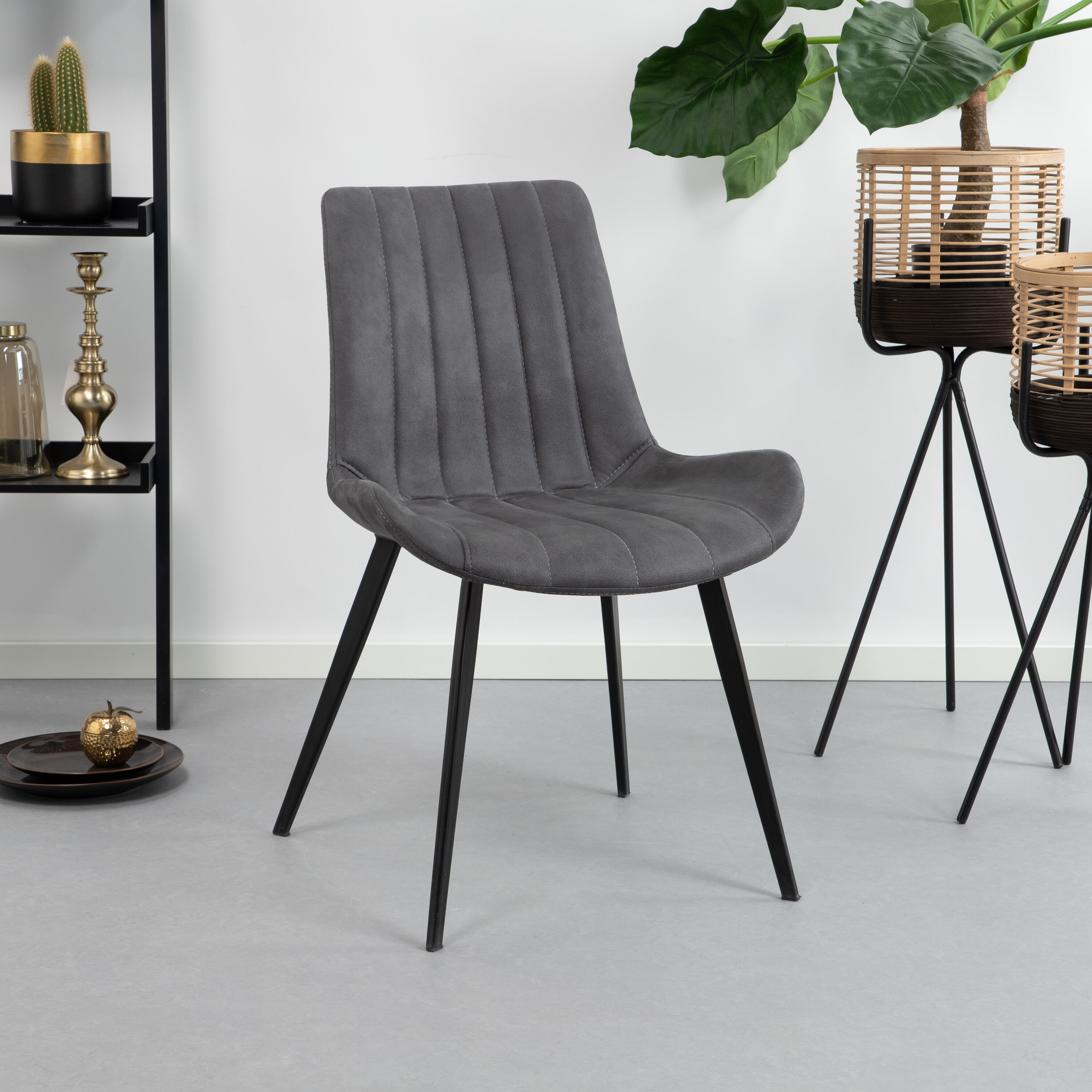 Tower Living Eetkamerstoel Eljas - antraciet