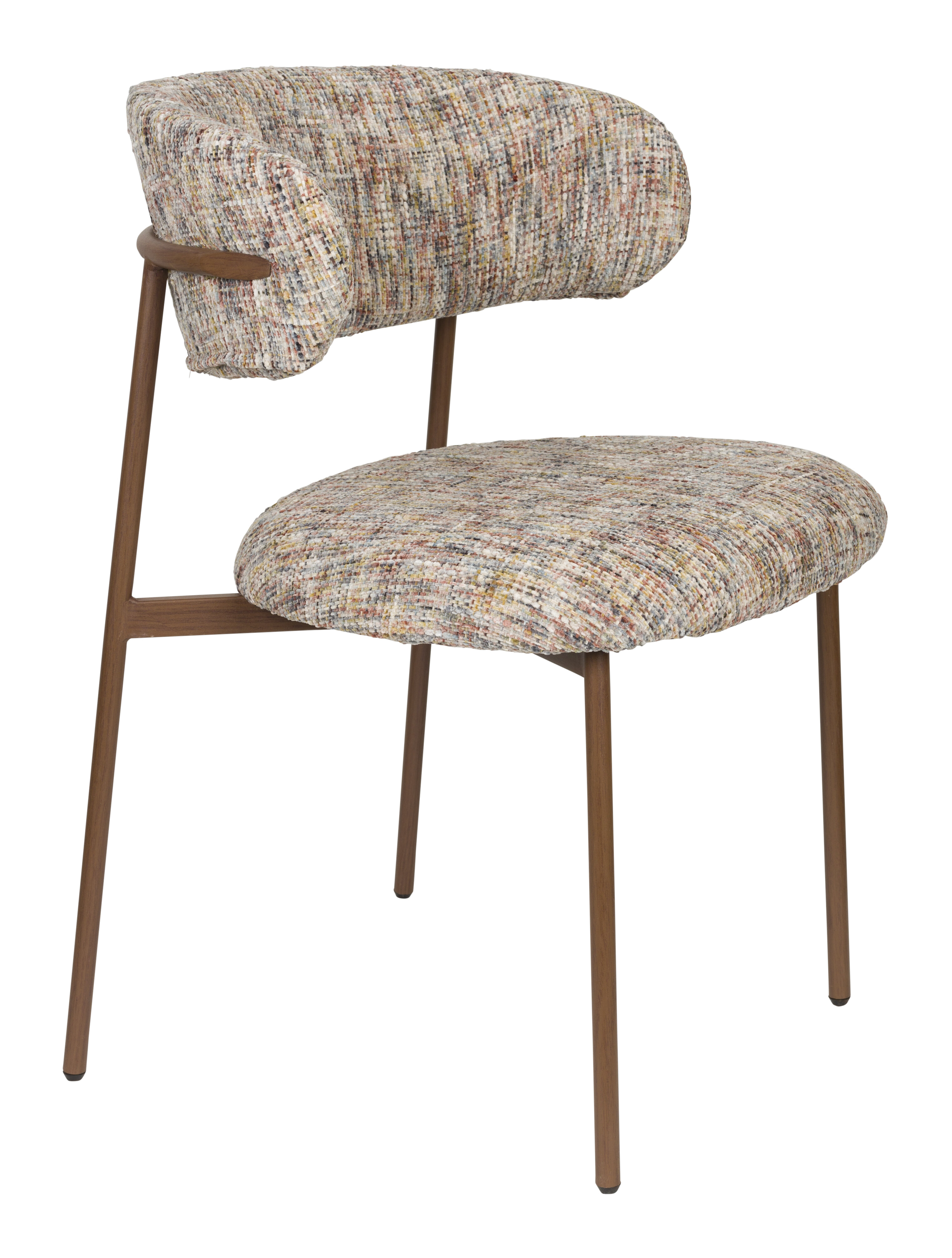 ZILT Eetkamerstoel Shakila Geweven stof - Meerkleurig