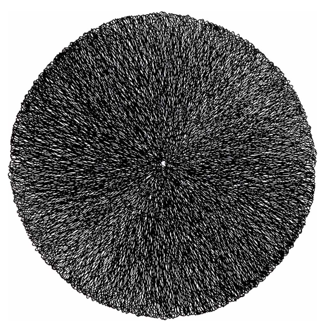 Unique living Placemat Ciara 38 cm dia. black  - 