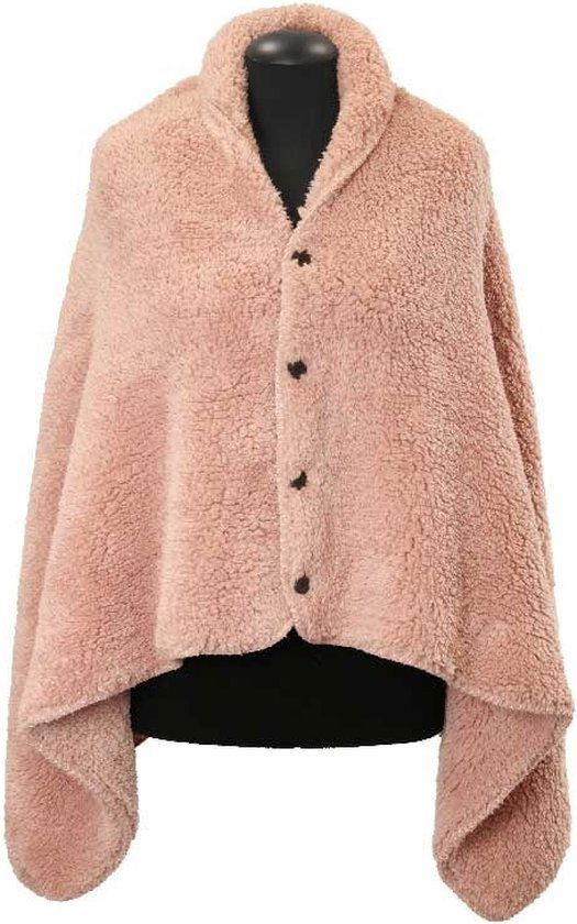Unique living Omslagplaid Nox old pink 75x150 cm  - 