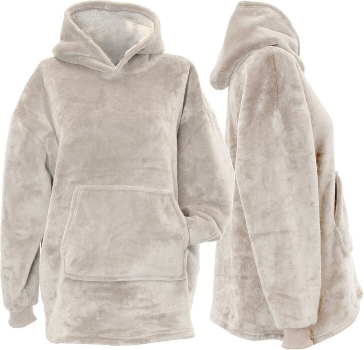 Unique living Oversized kids hoodie chateau grey 75x63 cm  - 