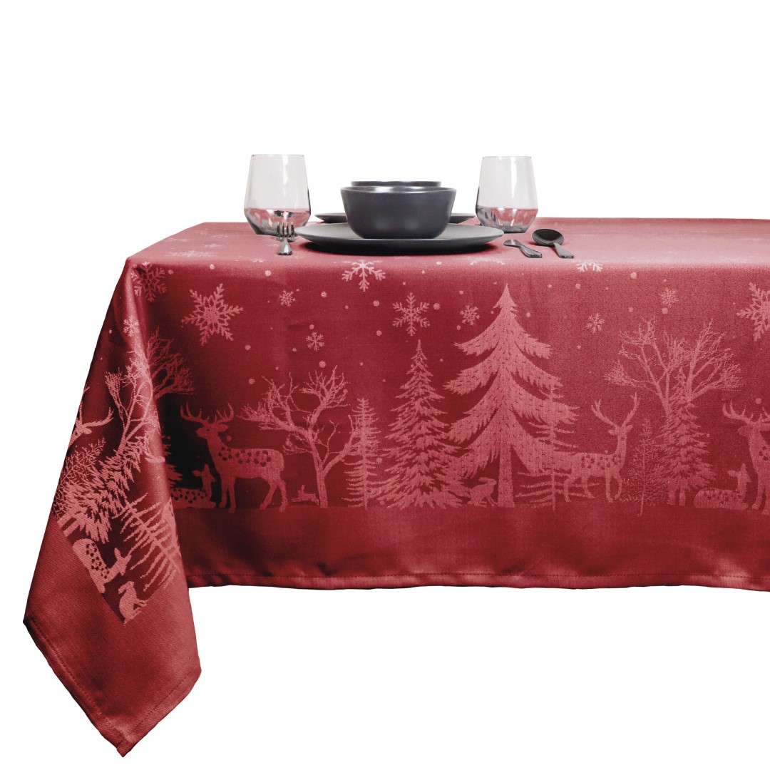 Unique living Tafelkleed Rody 150x200 cm red  - 