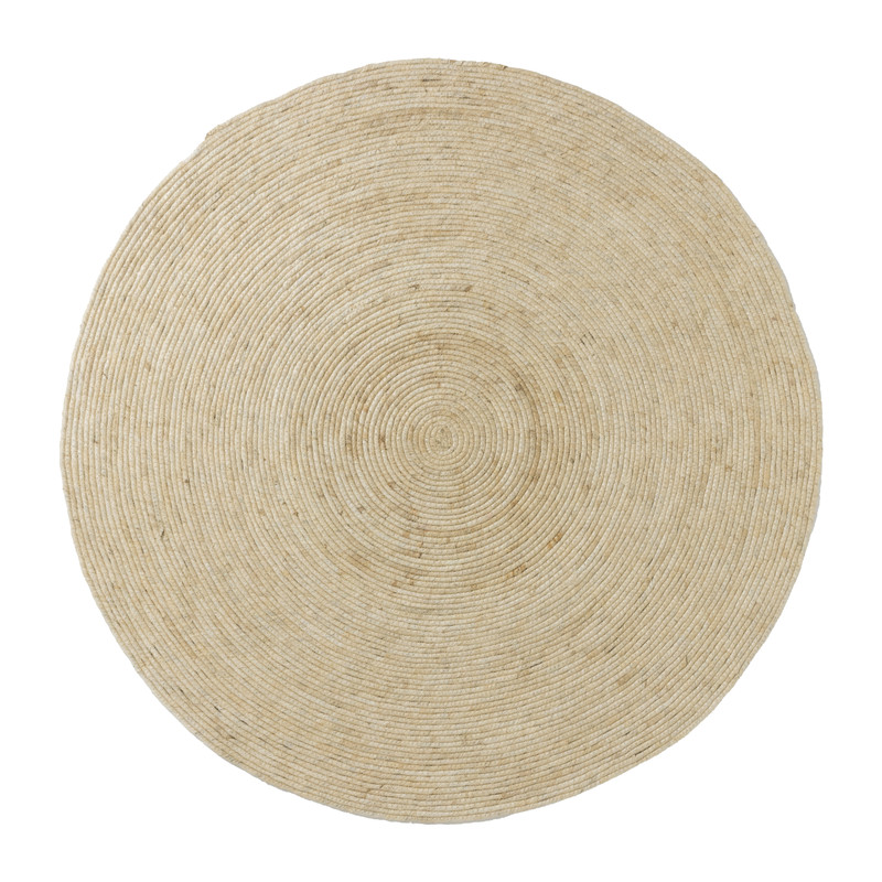 Xenos Vloerkleed riet - naturel - ø120 cm