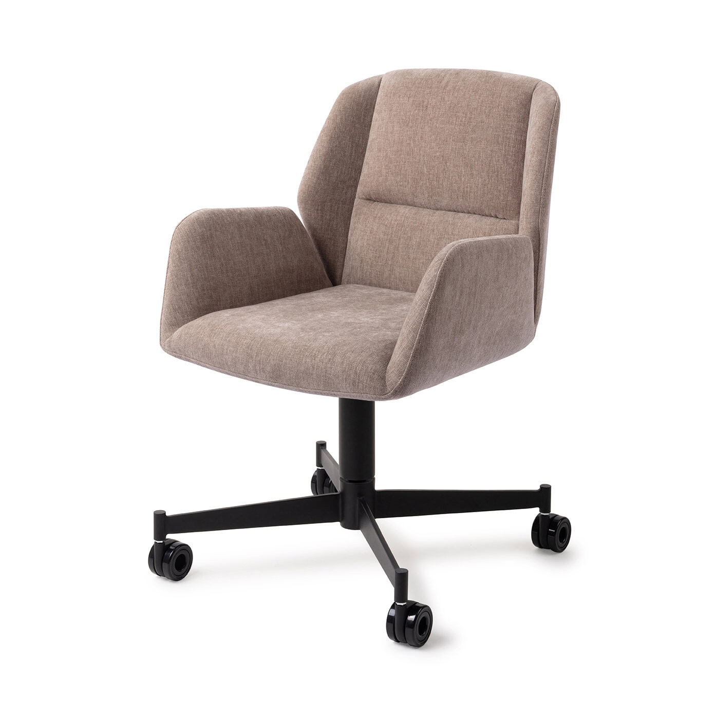 Jesper Home Draaibare Eetkamerstoel Myoko Caster Black - Greystones