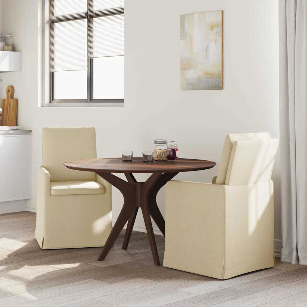 vidaXL Eetstoelen 2 pcs Crème 57 x 67 x 98 cm Stof