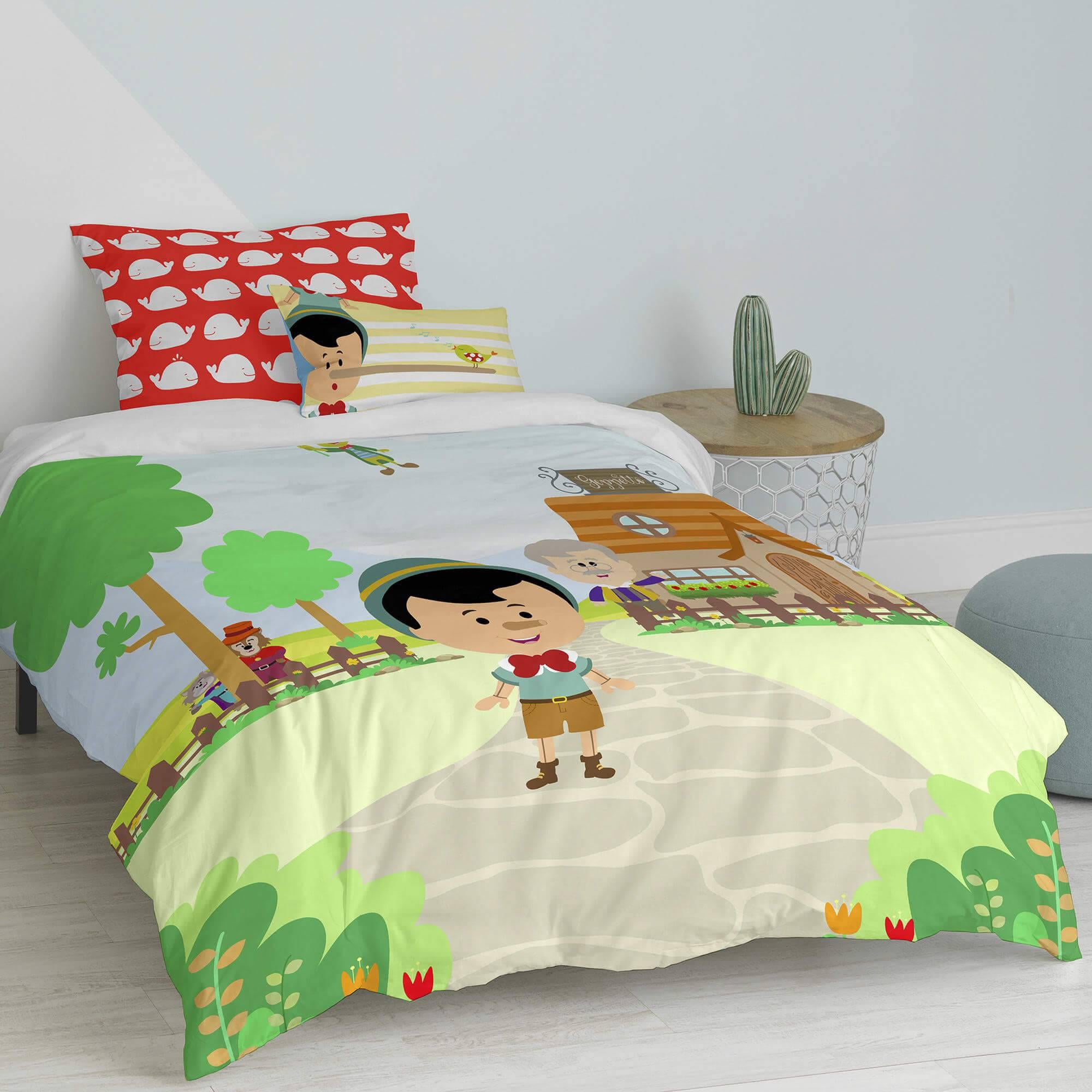 Mr Fox Dekbedovertrek Wooden Puppet | 