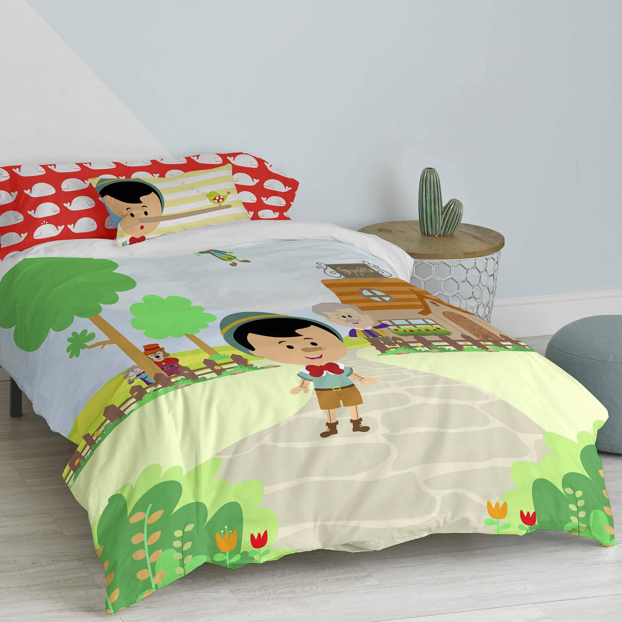 Mr Fox Dekbedovertrek Wooden Puppet | 