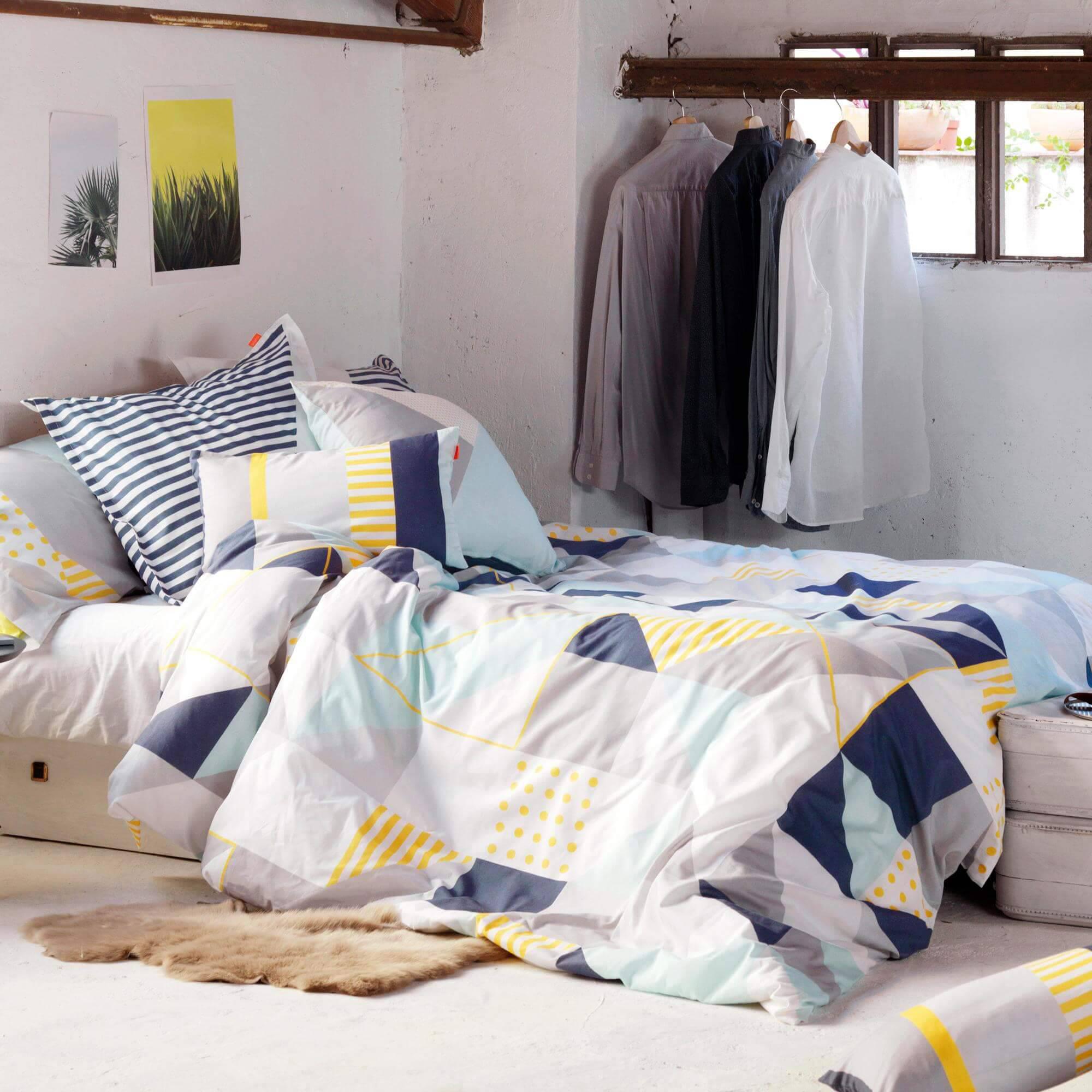 Blanc Dekbedovertrek Geo Dot | 