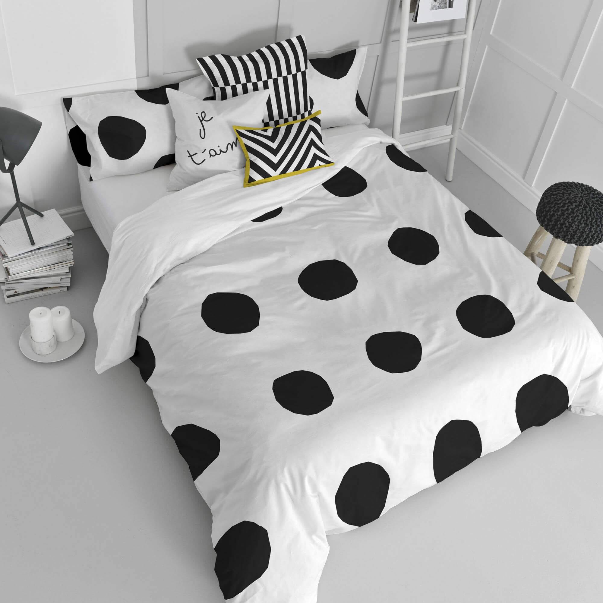 Blanc Dekbedovertrek Dot | 
