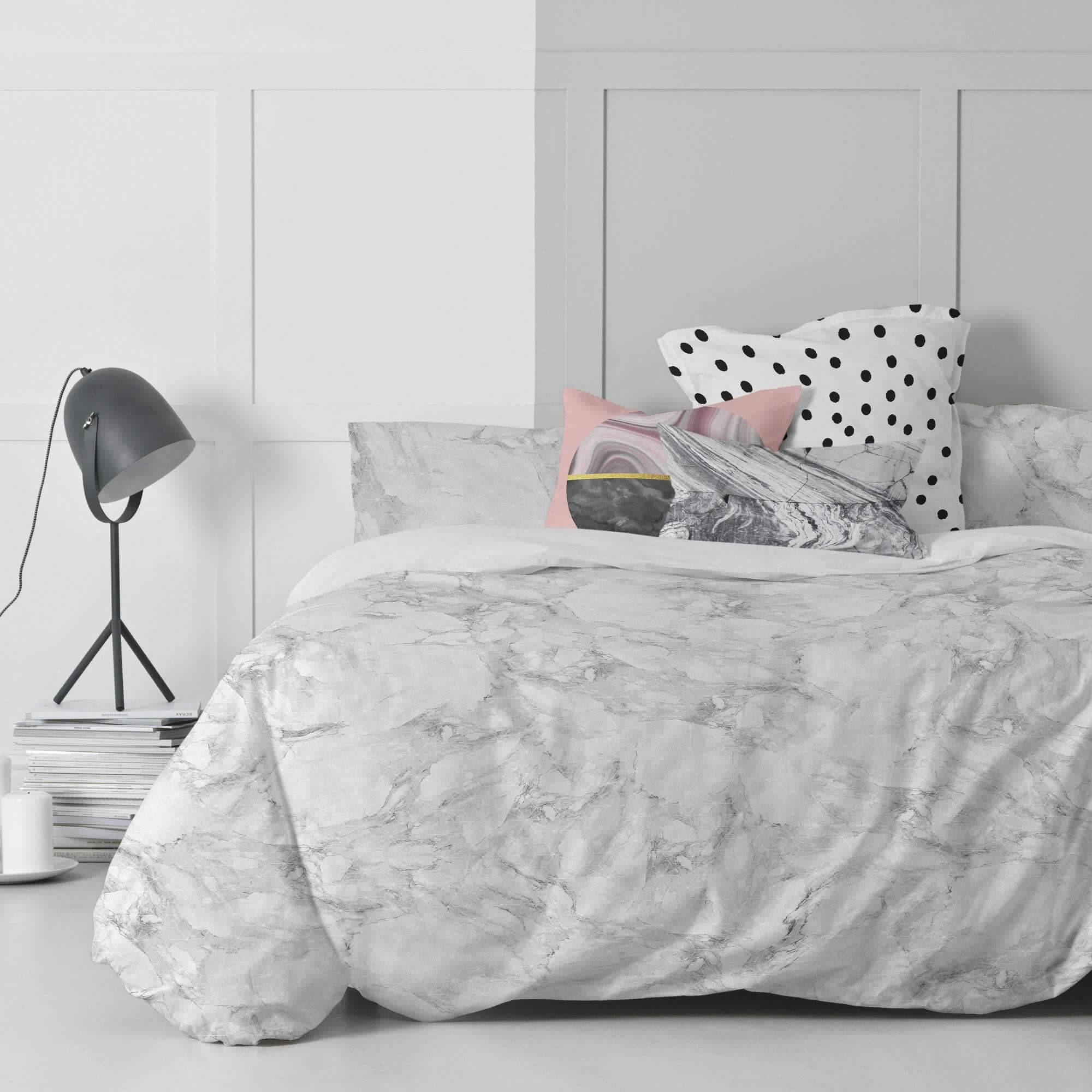 Blanc Dekbedovertrek Essence Marble | 