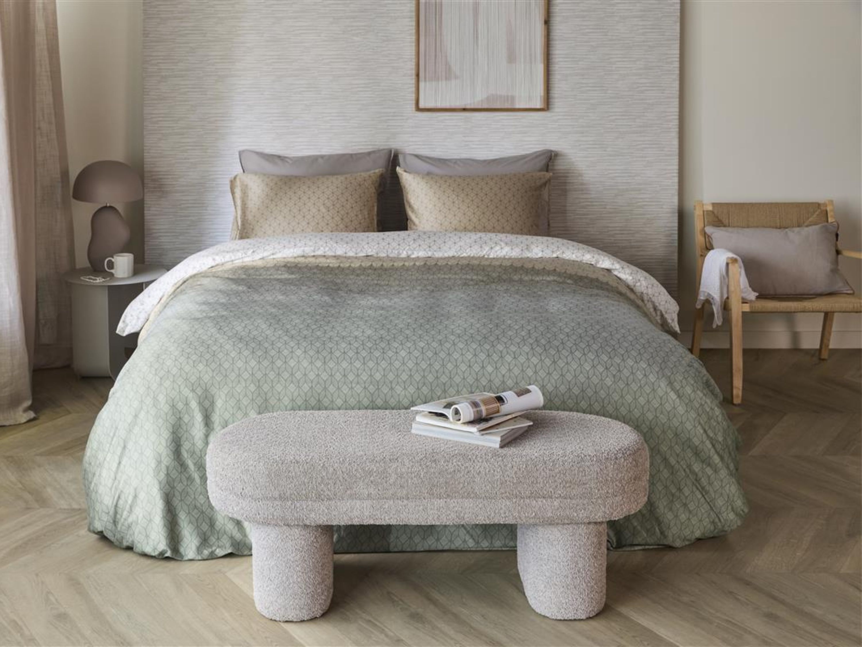 TotaalBED Dekbedovertrek Ariel Blue Green