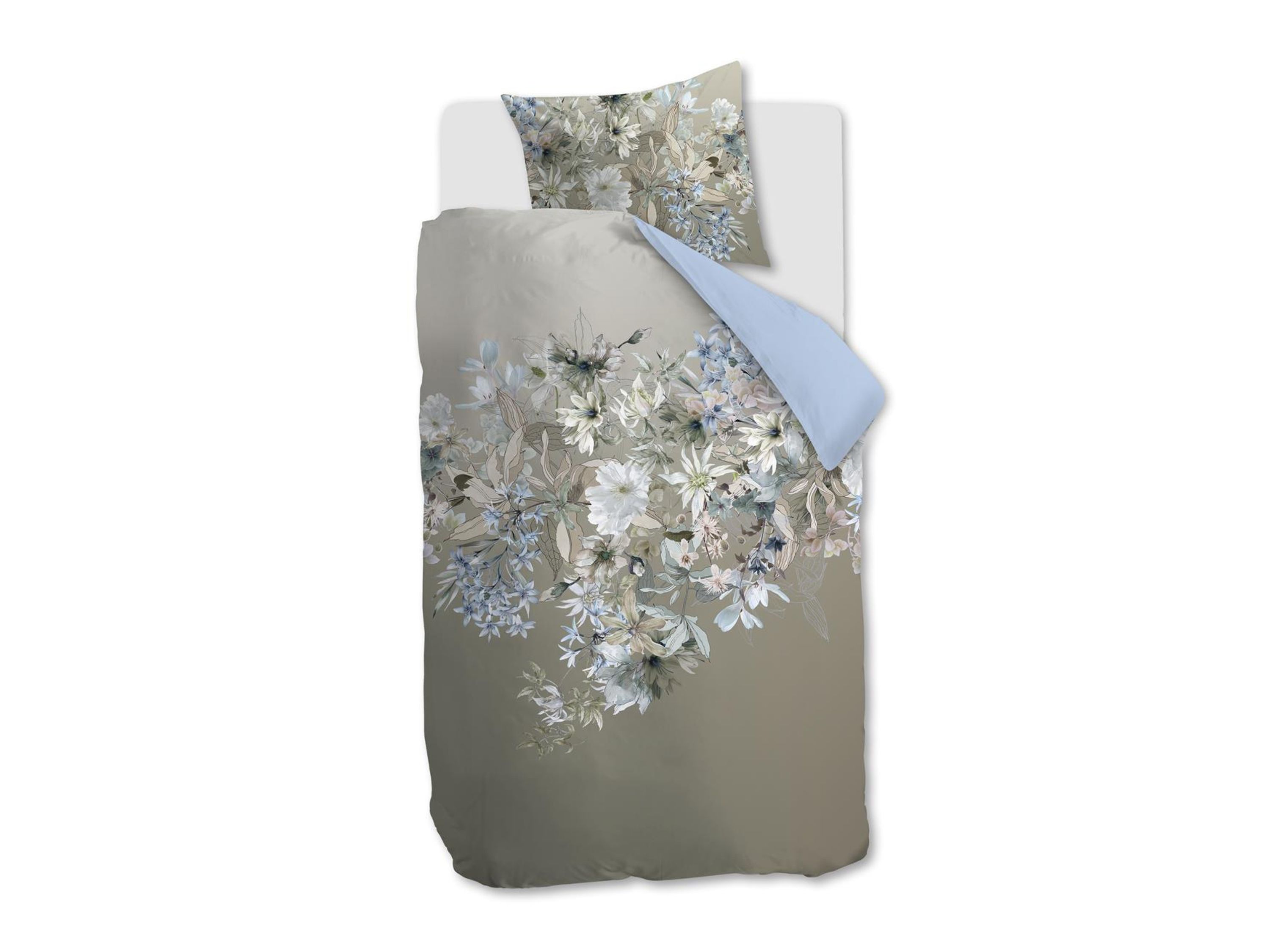 TotaalBED Dekbedovertrek Saffron Blue Grey 140 x 200/220 cm