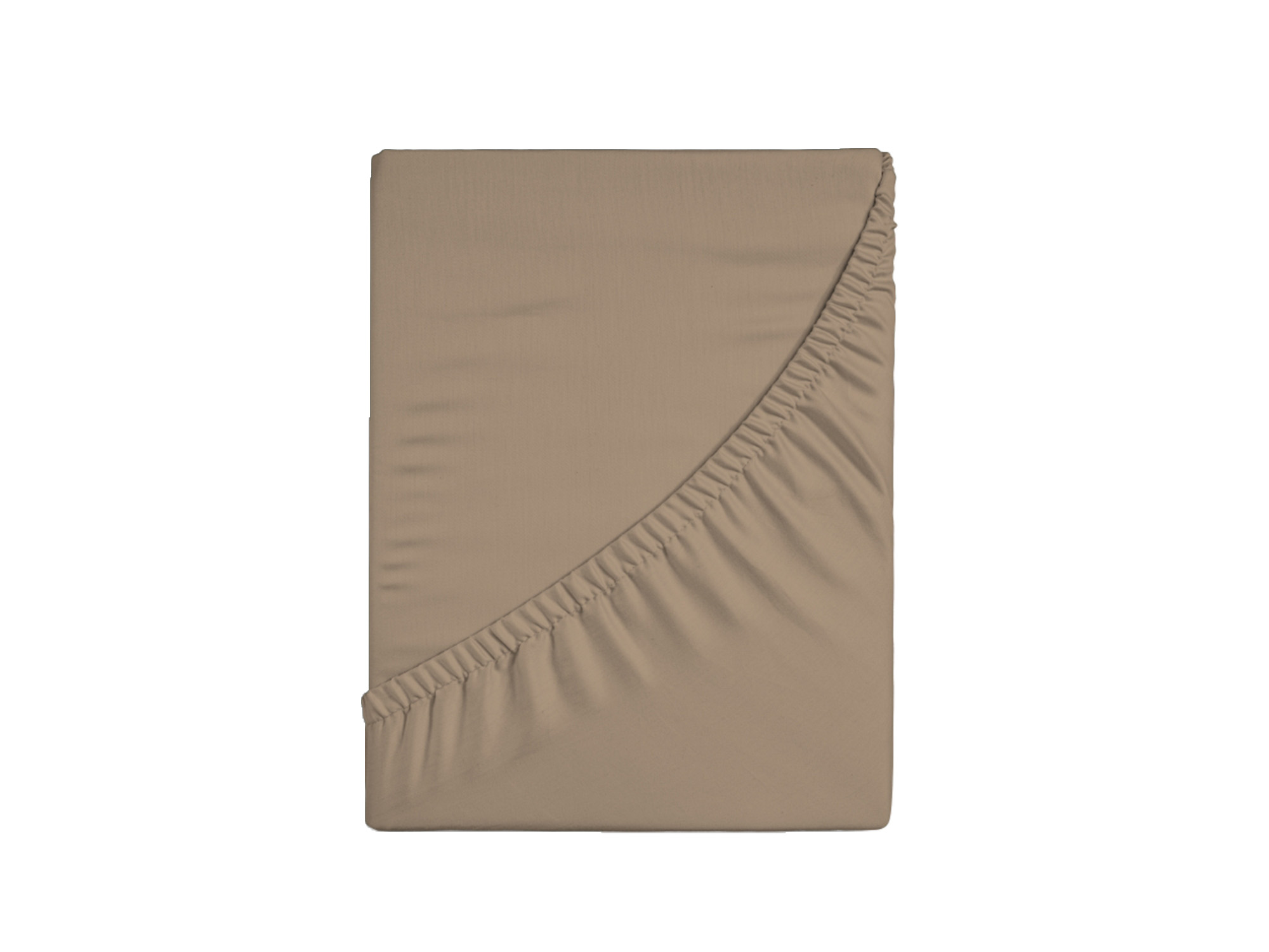 TotaalBED YOON hoeslaken jersey | taupe | 180 x 220+200 x 210/220 cm