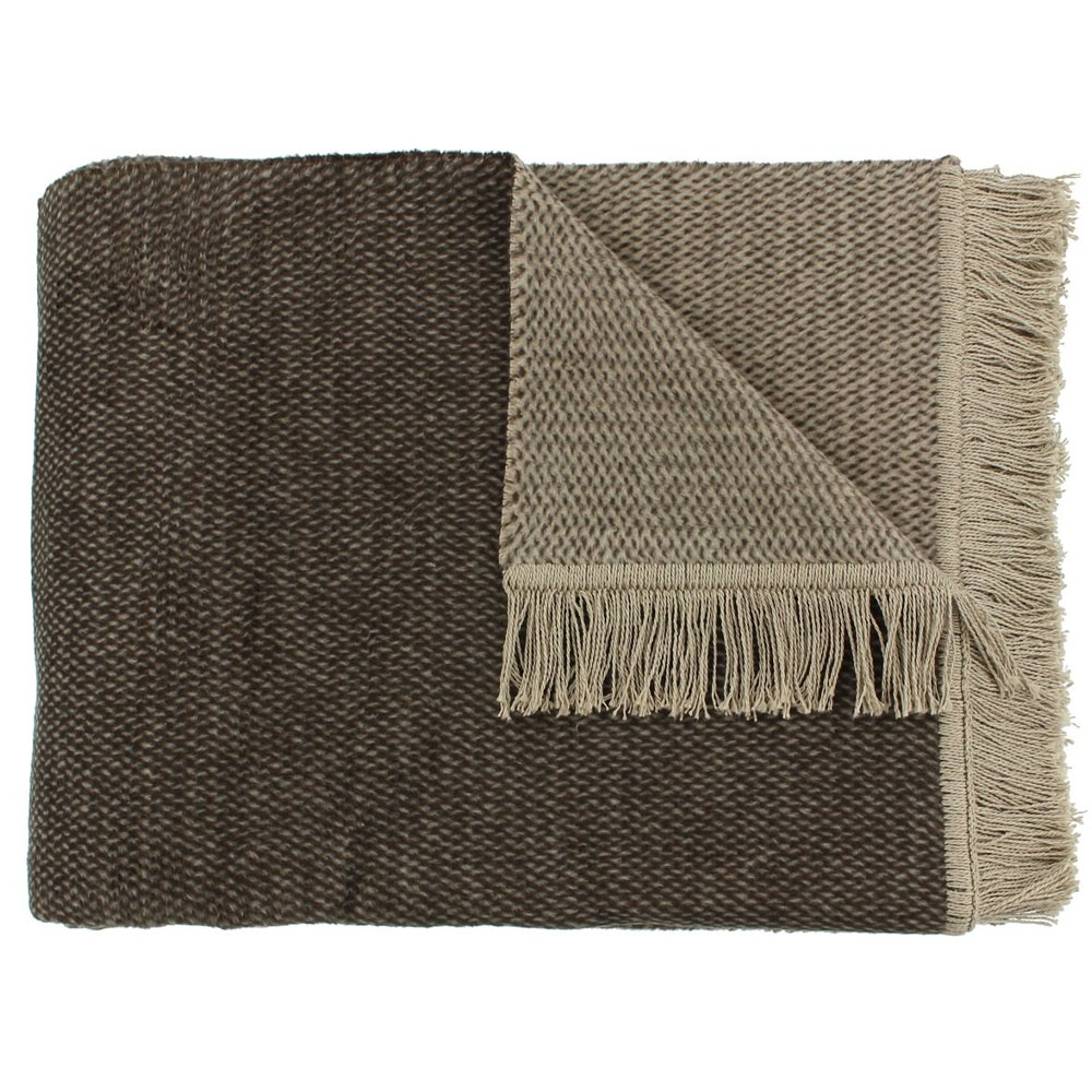 Claudi Plaid Unami Chocolate 150x200