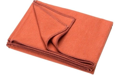 David Fussenegger plaid Sylt uni 140x200cm Teracotta