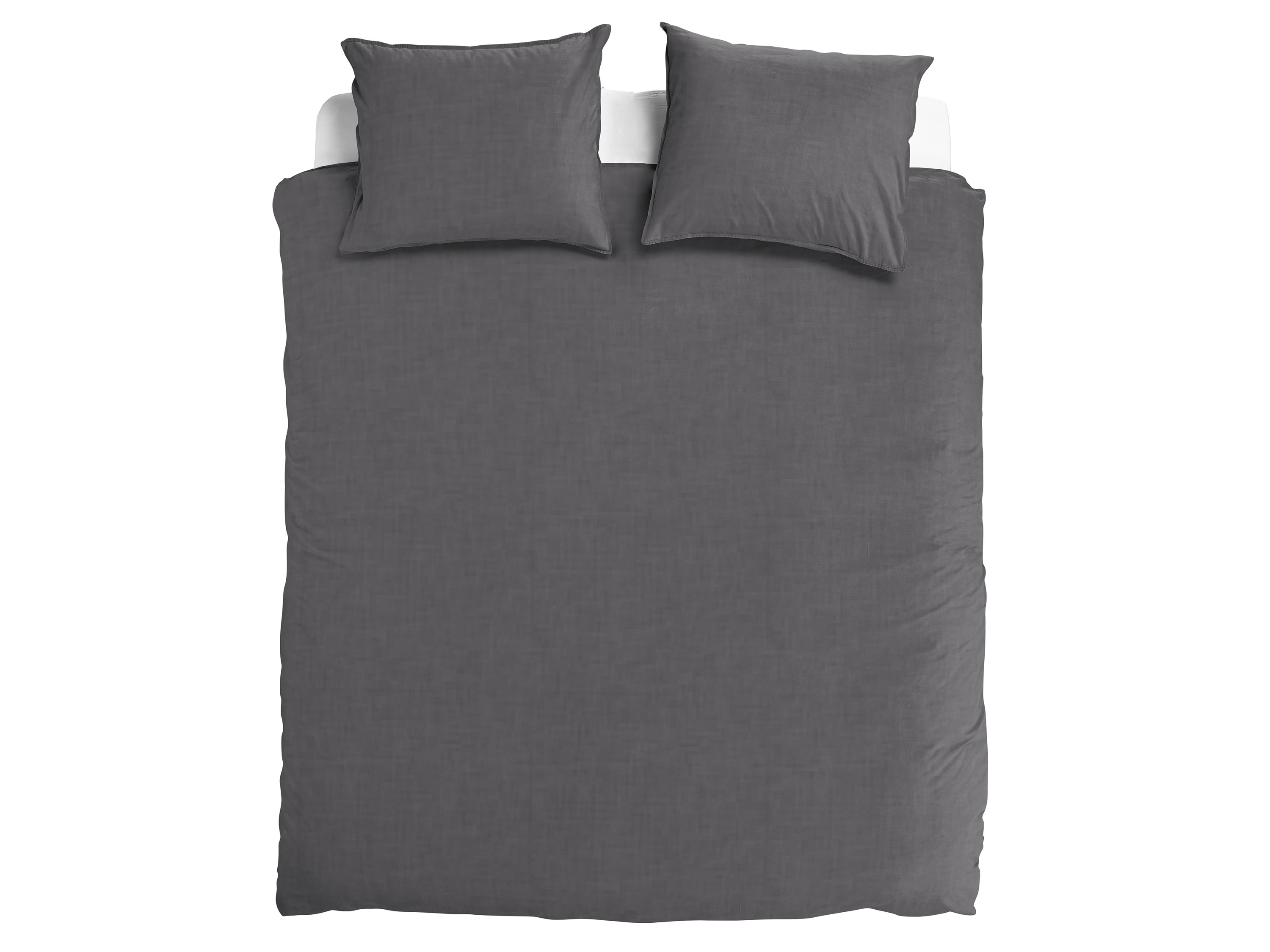 TotaalBED Dekbedovertrek Lou Dark Grey 200 x 200/220 cm