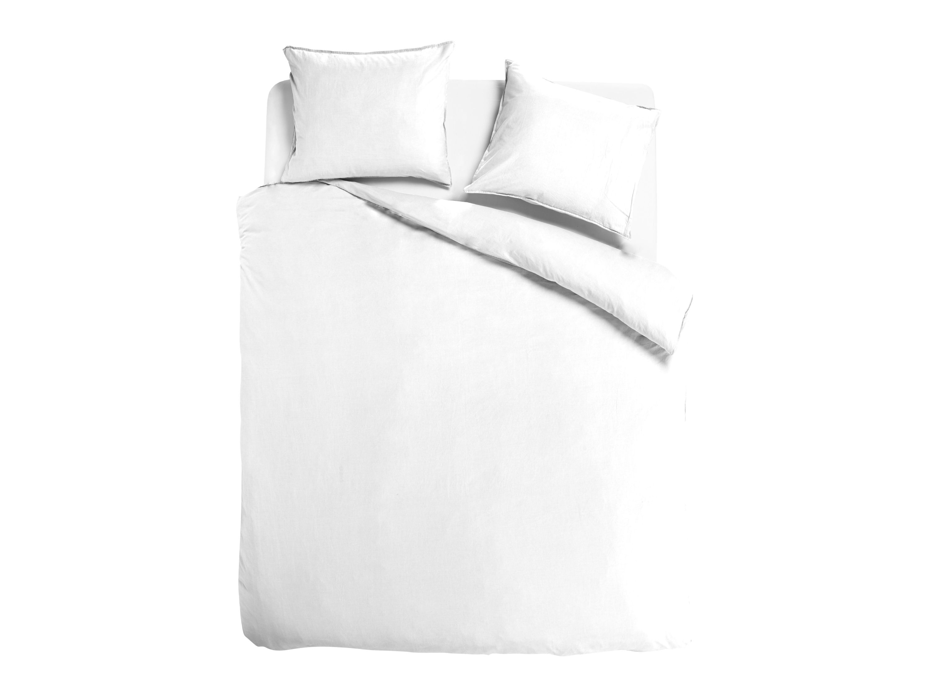 TotaalBED Dekbedovertrek Noa Wit 260 x 200/220 cm