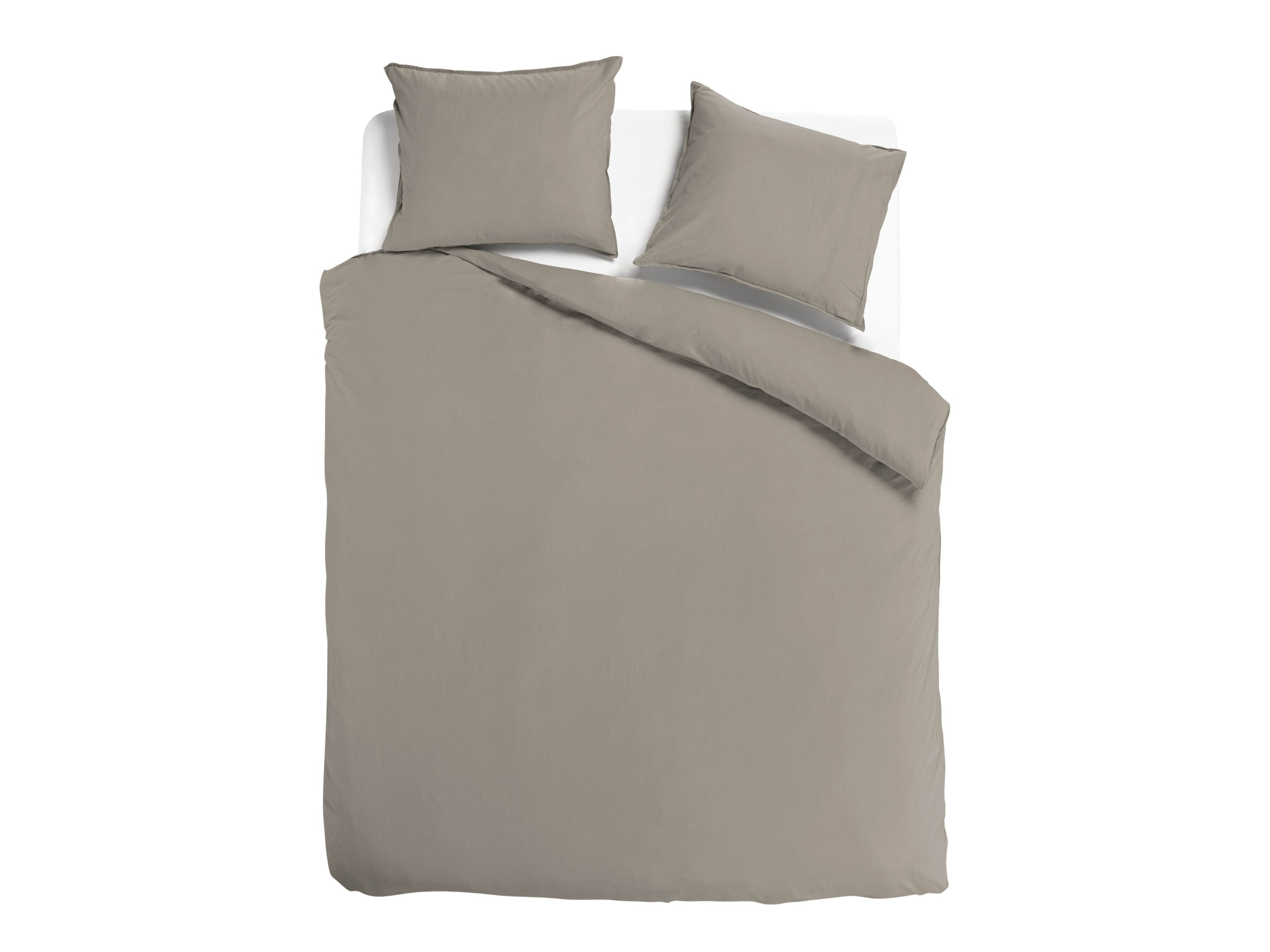 TotaalBED Dekbedovertrek Noa Taupe 140 x 200/220 cm