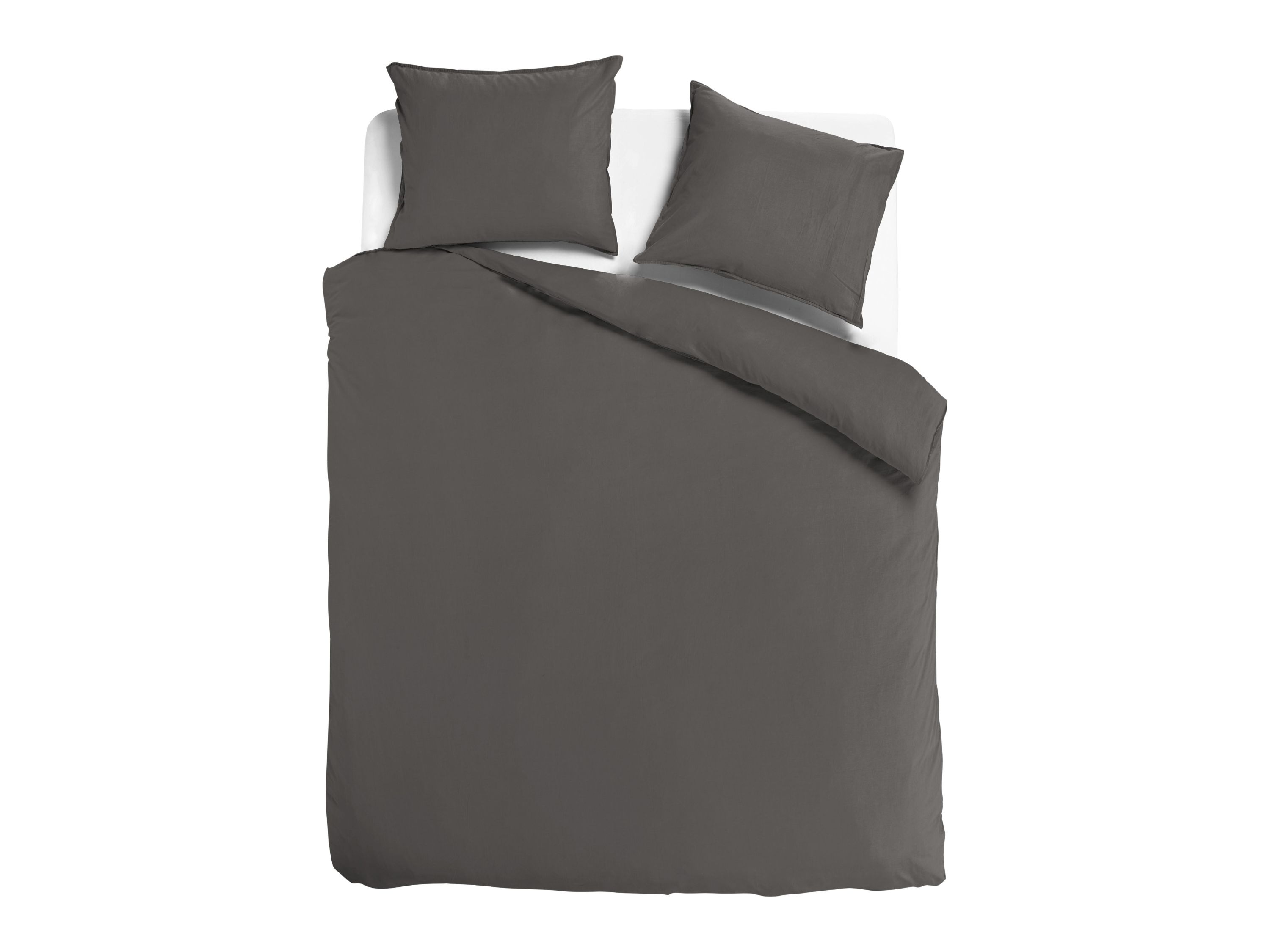 TotaalBED Dekbedovertrek Noa Donkergrijs 260 x 200/220 cm