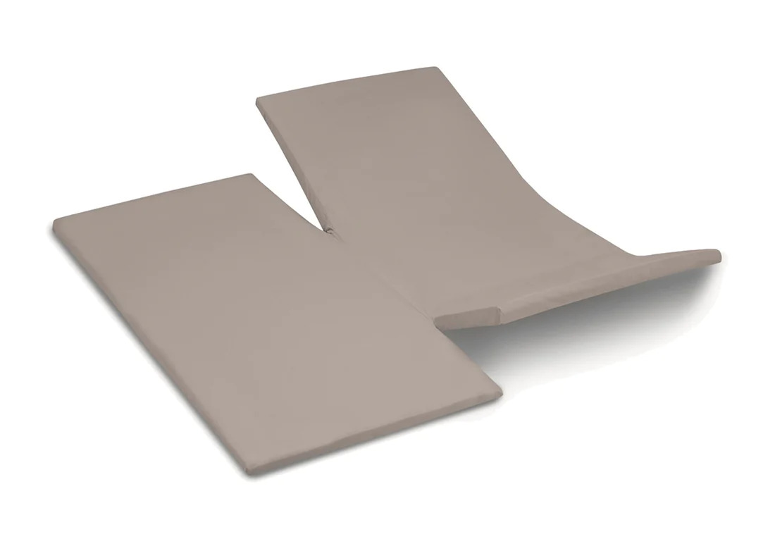 TotaalBED YOON hoeslaken katoensatijn dubbele split | taupe | 160 x 200 cm