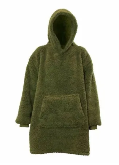 Unique living Hoodie Teddy winter green 70x50x87 cm  - 