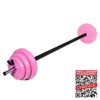 Gymstick 20 kg pump set met trainingsvideo's - roze