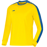 Jako Striker Shirt Met Lange Mouwen - Junior - Citro/Royal Blauw_116