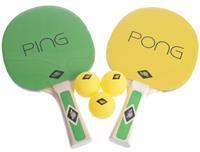 mts Sportartikel Donic-Schildkröt 788486 - Tischtennis-Set PING PONG, 2 Schläger + 3 Bälle