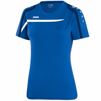 Jako Performance T-Shirt - Dames - Blauw/Wit_34-36