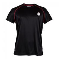 Gorillawear Performance T-Shirt - Zwart/Rood - 2XL