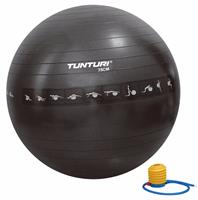 Tunturi Anti-Burst Fitnessbal Gymbal Zwart - 75cm