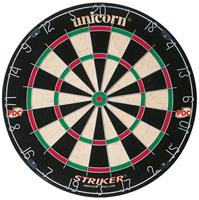Unicorn dartbord 45 x 3,5 cm sisal zwart/wit