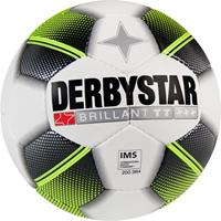 Derbystar Brillant TT Voetbal Maat 5 - Wit / Zwart / Geel Fluo