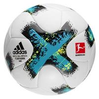 Adidas Voetbal Torfabrik Bundesliga Mini - Wit/Blauw/Zwart