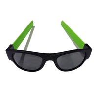 Clix Opvouwbare Zonnebril Zonnebril - Zwart/Groen