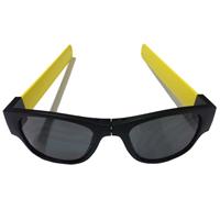 Clix Opvouwbare Zonnebril - Zwart/Geel