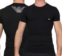 Armani T-shirt Eagle print zwart