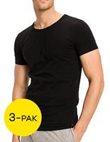 Tommy Hilfiger T-Shirt, 3er-Pack, Rundhalsausschnitt, schwarz