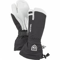 Hestra Handschoen Army Leather Heli Ski 3-finger voor dames - Zwart