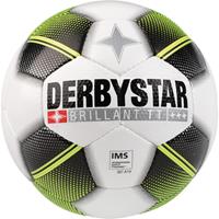 Derbystar Brillant TT HS Voetbal - Wit / Zwart / Geel - 5