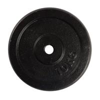 Virtufit Gietijzeren Halterschijf - Halter gewicht - 30 mm - 10 kg - Zwart