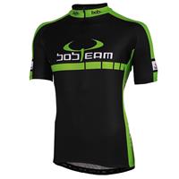Racefiets shirt, BOBTEAM COLORS fietsshirt met korte mouwen, zwart-groen