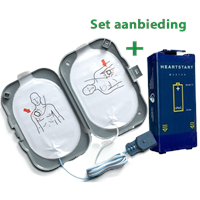 Philips HeartStart FRx AED elektroden + accu