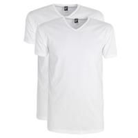 Okhlahoma body fit T-shirt met V-hals in 2-pack