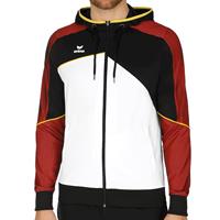 Erima Premium One 2.0 Trainingsjacke mit Kapuze white/black/red