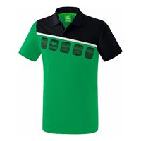 Erima 5-C Poloshirt smaragd/black/white