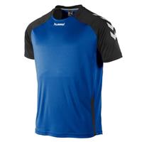 hummel Junior sport T-shirt Aarhus blauw/zwart