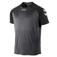 hummel Junior sport T-shirt Aarhus grijs/zwart